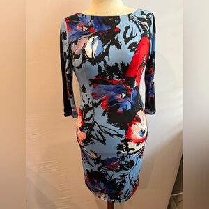 INC International Concepts Floral Long Sleeve Dress